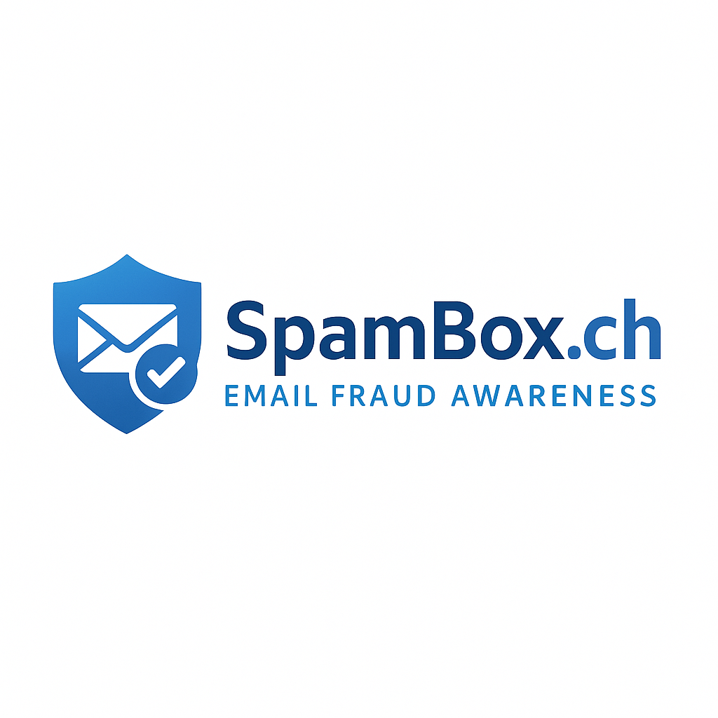 SpamBox.ch Logo – Email Fraud Awareness